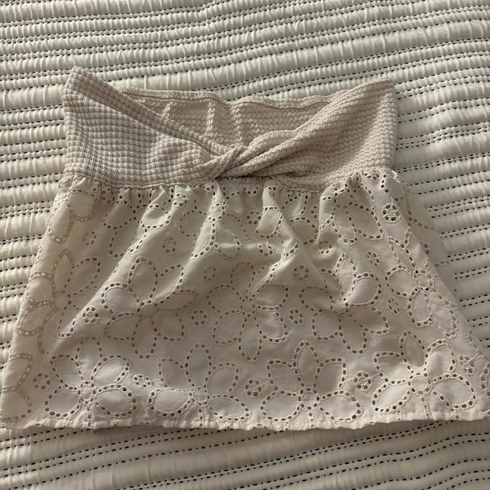 SHEIN Cream Lace Blouse